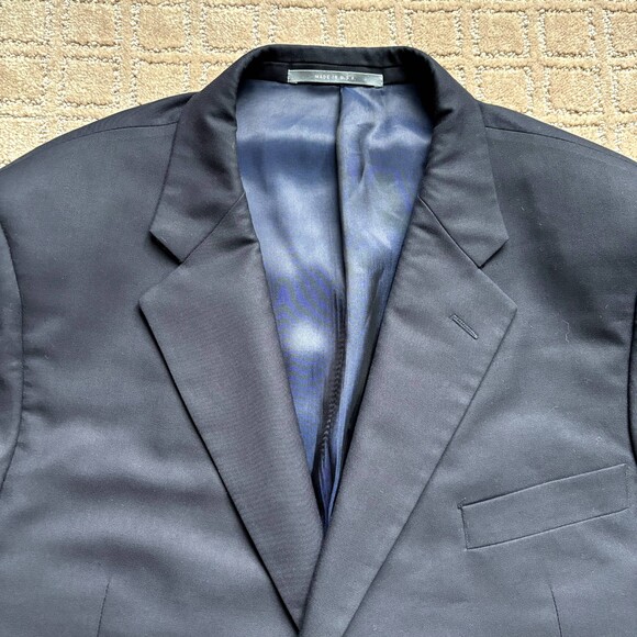 Hickey Freeman Wool Cashmere Blazer Men 43R Navy Copper Coin Button Sport Coat - Picture 3 of 15